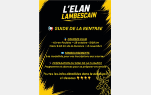 Le Guide de la Rentrée des Elans